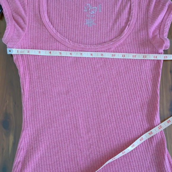 Pink Ribbed Top - Picture 4 of 5